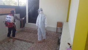 Polwan Semprot Disinfektan