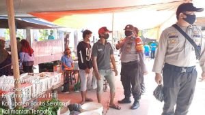 Polsek Dushil Ajak Terapkan Protokol Kesehatan