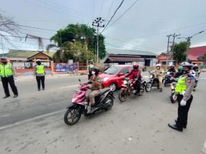Polres Berikan Edukasi Protokol Kesehatan