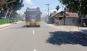 Polres Kembali Semprot Disinfektan
