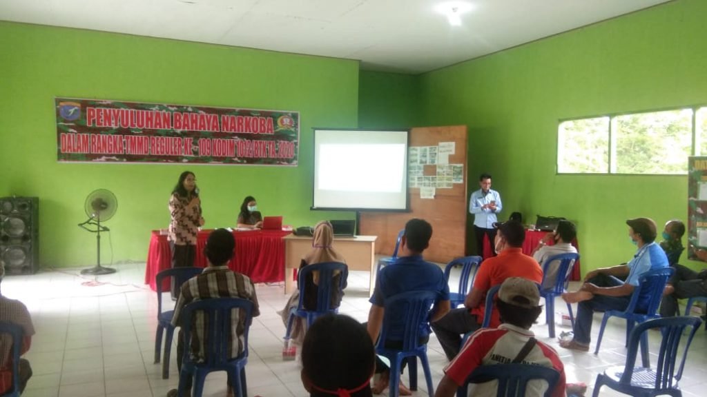 Satgas TMMD Lakukan Penyuluhan Narkoba