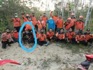 Kelelahan Padamkan  Karhutla Anggota BPBD MD