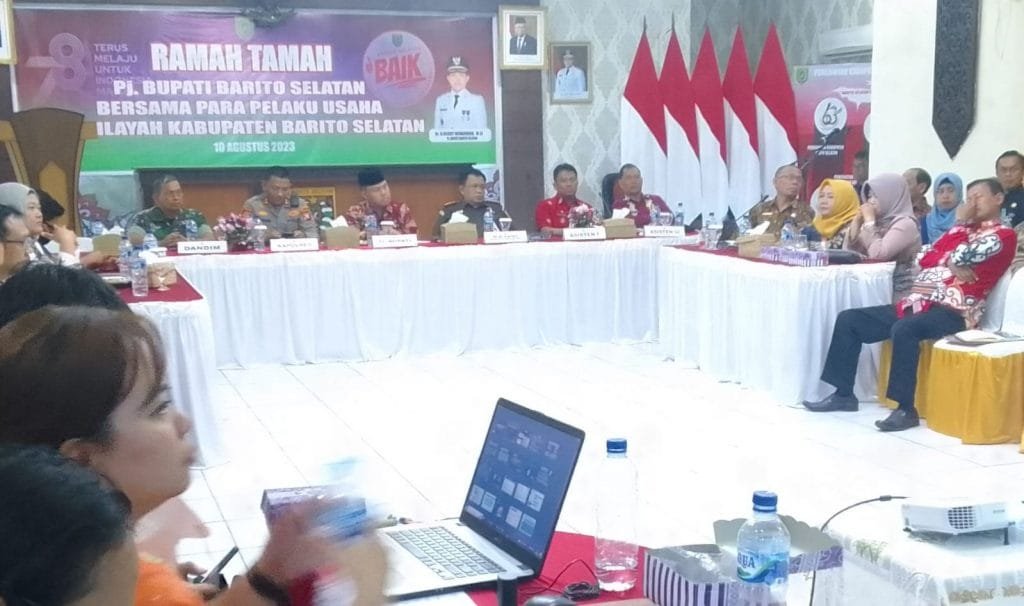 Pj Bupati Barsel Ramah Tamah Bersama Pelaku Usaha