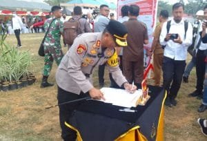Polres Gelar Deklarasi Damai Simulasi Pengamanan Pemilu dan Operasi Zebra