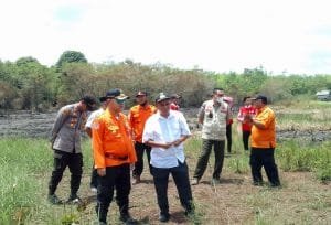 Pj Bupati Tinjau Lokasi Karhutla di Desa Babai