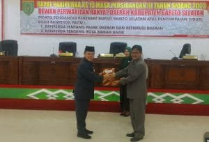 Dua Buah Raperda di Sampaikan Kepada DPRD Bersel