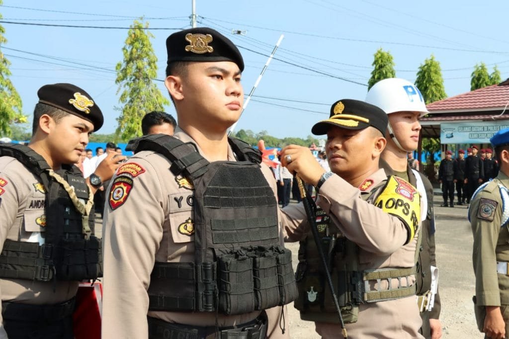 Polrea Gelar Pasukan Kesiapan Pengamanan Pemilu