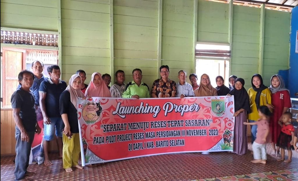 Launching Proyek perubahan PKN II Sekwan Dampingi reses Ketua DPRD