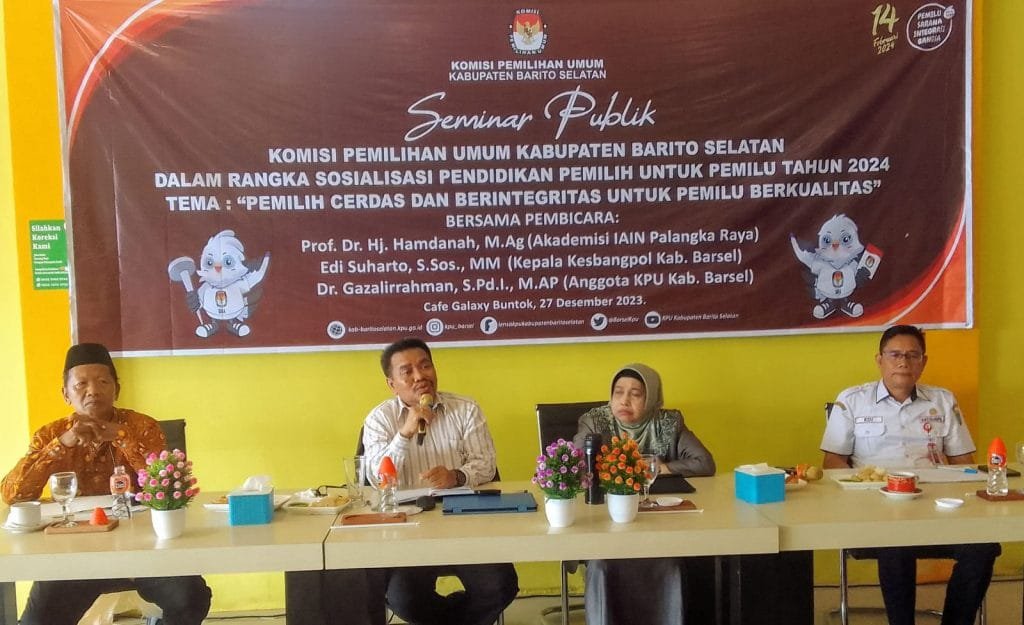 KPU Barsel Sosialisasi Pendidikan Pemilih Menuju 2024