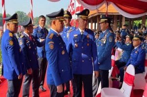 Pj Bupati Hadiri HUT Damkar di Surabaya