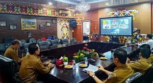 Asisten III Setda Ikuti Rakor Pengendalian Inflasi Bersama Kemendagri