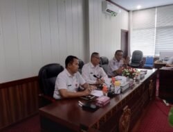 Asisten 1 Setda Bartim Hadiri Rakor Pemasangan Pilar Batas Daerah Barsel-Bartim