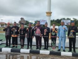 Sekda Bartim Hadiri Upacara Hari Jadi ke-22 Kabupaten Gunung Mas
