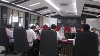 Pj Bupati Barito Timur Ikuti Evaluasi Pelaksanaan Tugas Periode I Triwulan III