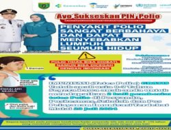 Pj Bupati Barito Selatan: Segera Imunisasi Tetes Polio untuk Anak Usia 0-7 Tahun