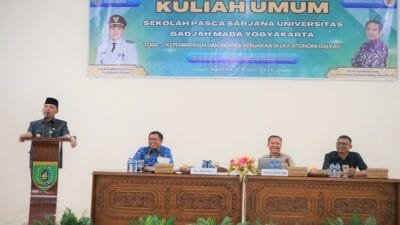 UGM Yogyakarta Gelar Kuliah Umum: Kepemimpinan dan Inovasi Kebijakan di Era Otonomi Daerah