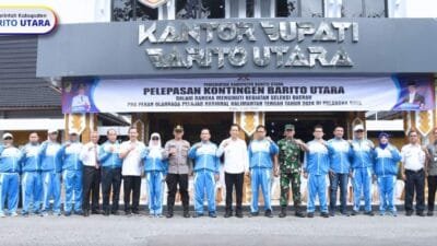 Pj Bupati Barito Utara Resmi Lepas Kontingen Seleksi Pra-Popnas 2024