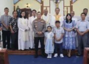 Kapolres Barsel Hadiri Minggu Kasih di Gereja Santo Paulus Buntok
