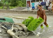 Khristianto Yudha Tanam Padi dan Salurkan Bantuan untuk Buktikan Komitmen 100 Hari Kerja