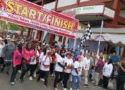 Ribuan Peserta Ramaikan Jalan Sehat KPU Barsel Sosialisasikan Pilkada 2024