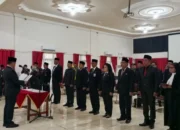 Pj Bupati Barsel Kukuhkan Sepuluh Pejabat Eselon II dengan Nomenklatur Baru