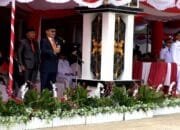 Ketua DPRD Barsel Bacakan Teks Proklamasi HUT RI ke-80 dengan Khidmat