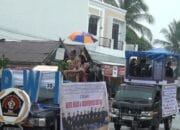 PWI Barsel Perdana Tampil di Karnaval Budaya, Ajak Masyarakat Bijak Bermedia Sosial