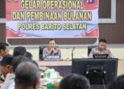 Kapolres Barsel Pimpin Gelar Operasional Bulanan Tingkatkan Kinerja Kepolisian