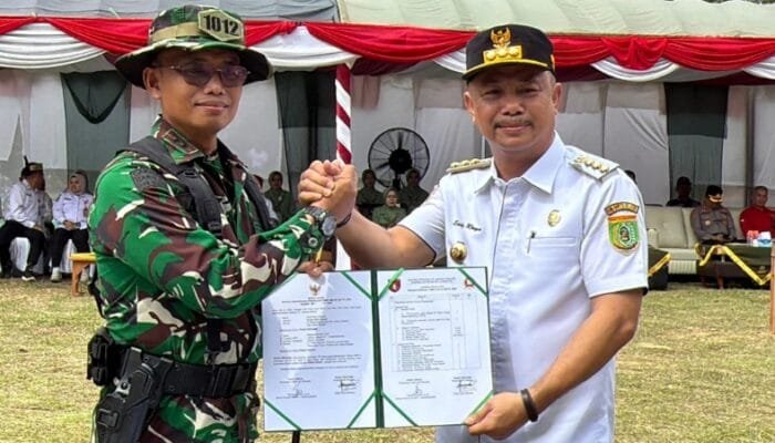 Percepat Pembangunan Desa, Bupati Barsel Resmikan TMMD ke-128 di Bipakali