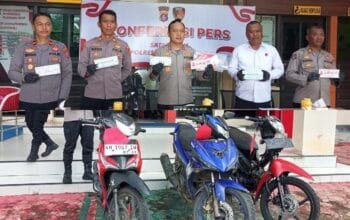 Polres Ungkap Kasus Curanmor dan Curas Tiga Pelaku Diamankan