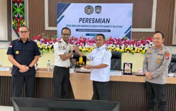Peresmian Desa Binaan Imigrasi dan Eazy Passport, Wabup Barsel Perkuat Pengawasan Keimigrasian
