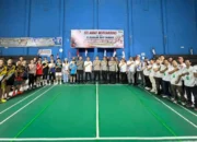 Turnamen Bulutangkis Kapolres Barsel Cup Meriahkan Hari Bhayangkara ke-80