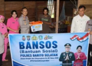 Peringati Hari Bhayangkara ke-80, Polres Barsel Berikan 80 Paket Bantuan Sosial