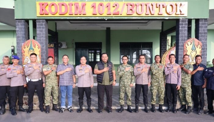 Kapolres Barsel Jalin Silaturahmi dengan Dandim 1012/Buntok, Perkuat Soliditas TNI-Polri