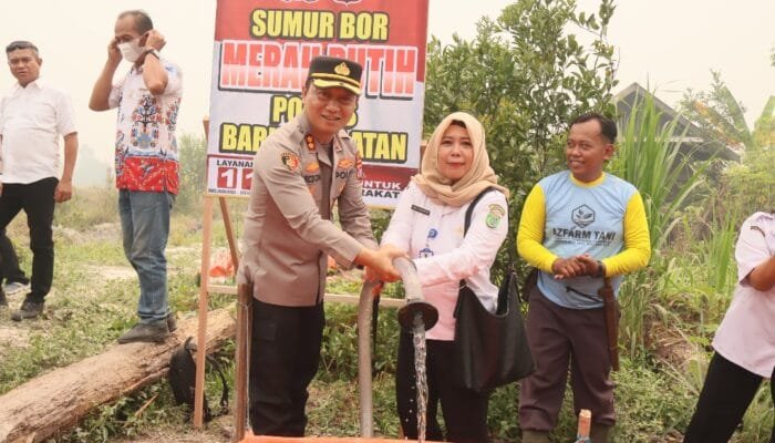 Polres  Siapkan Dua Sumur Bor Merah Putih Presisi